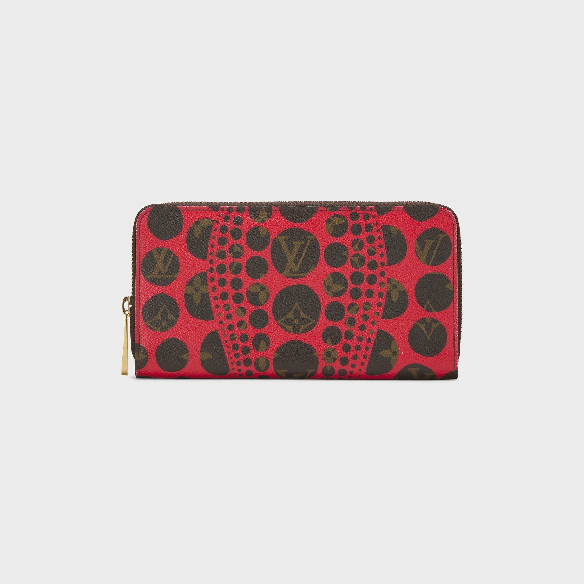 WGACA Louis Vuitton x Yayoi Kusama Red Dots Infinity Zippy Continental Wallet - Red / Black