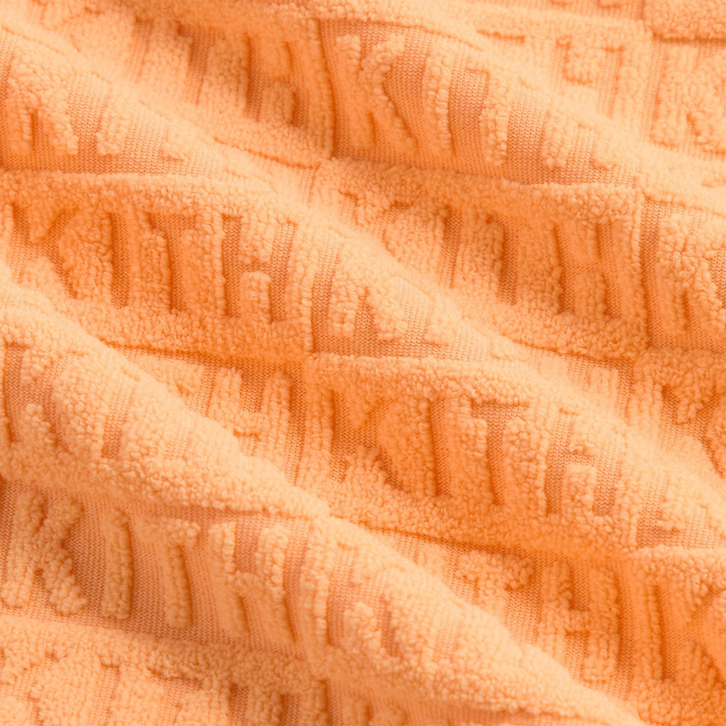 Kith Kids Textured Monogram Fei Cropped Tee - Sorbet