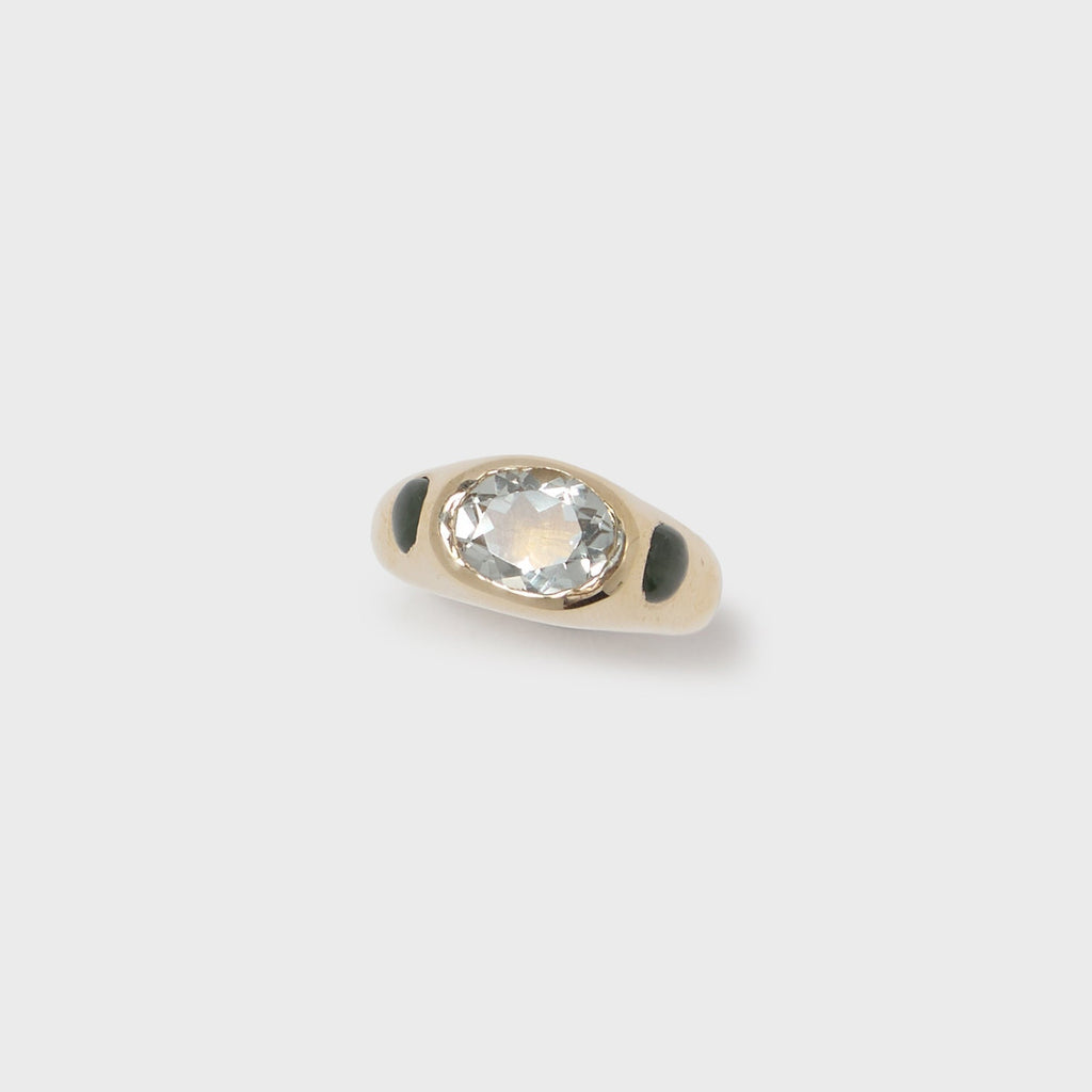 Faris Jelly Ring - Gold / Green Amethyst / Jade