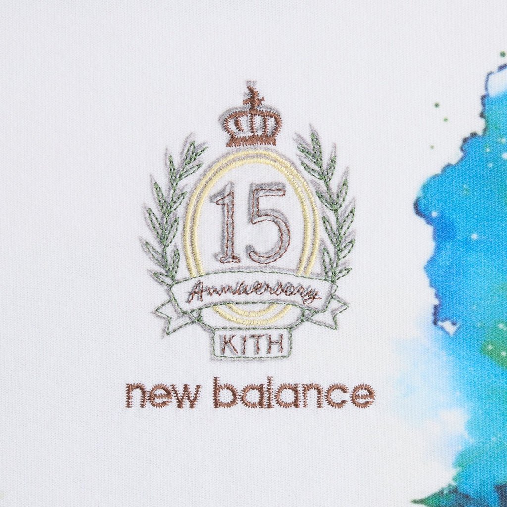 Kith & New Balance Watercolor Quinn Tee - White