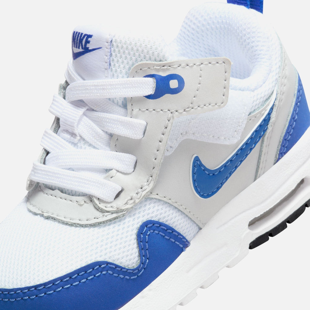 Nike TD Air Max 1 Easyon - White / Game Royal / Neutral Grey