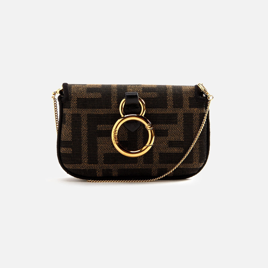 WGACA Fendi Zucca Convertable Bag Charm Nano - Brown