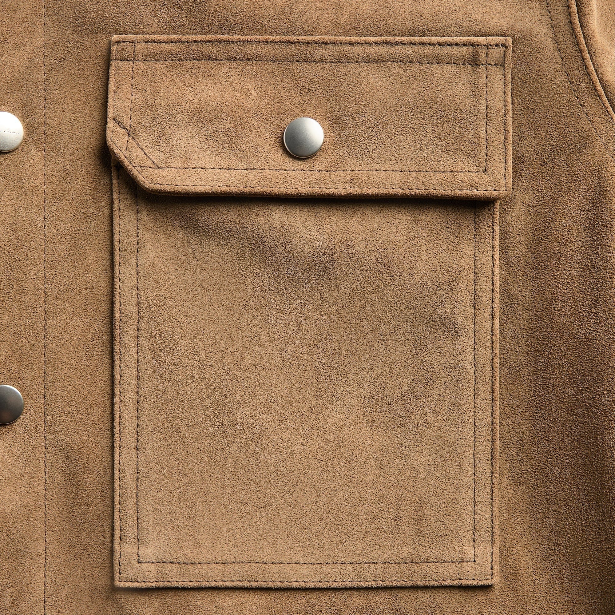 Rick Owens Outershirt - Sumi Brown