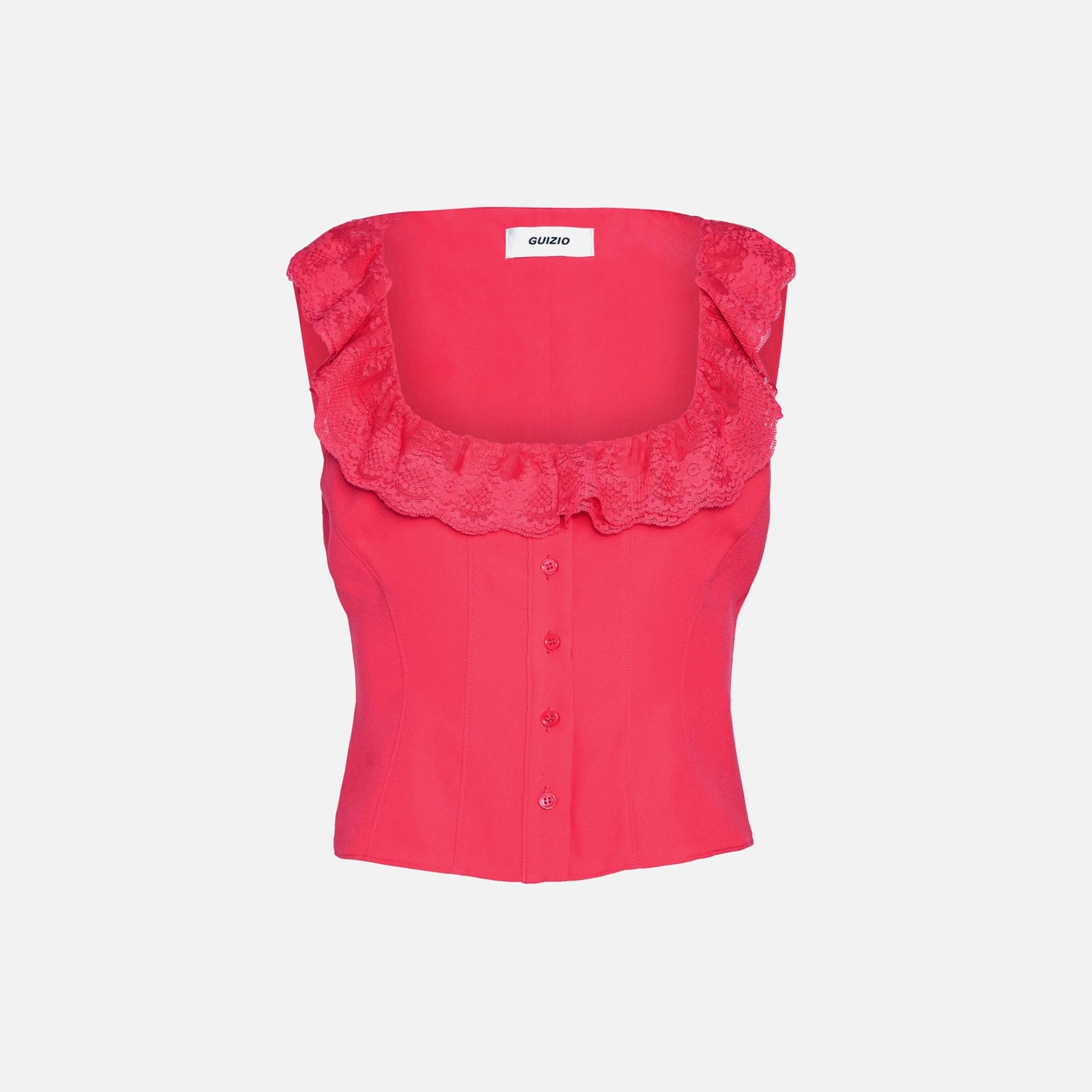 GUIZIO Paloma Top - Fatale Pink