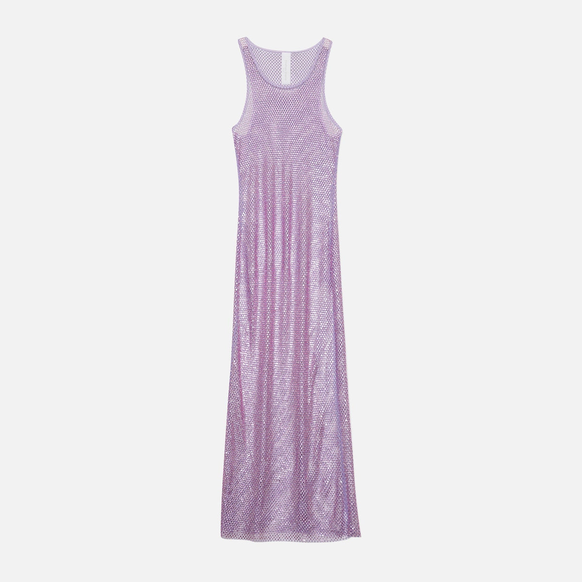 Jonathan Simkhai Fergie Crystal Mesh Cover Up Tank Dress - Orchid