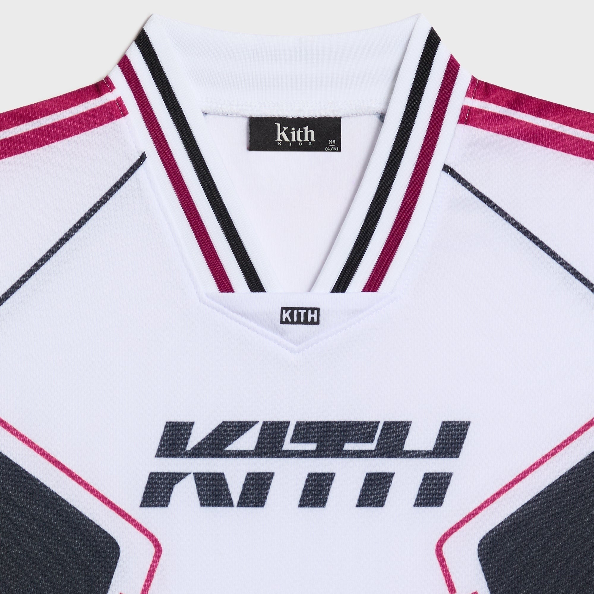 Kith Kids Moto Mesh Cropped Long Sleeve Mika Tee - White - PH