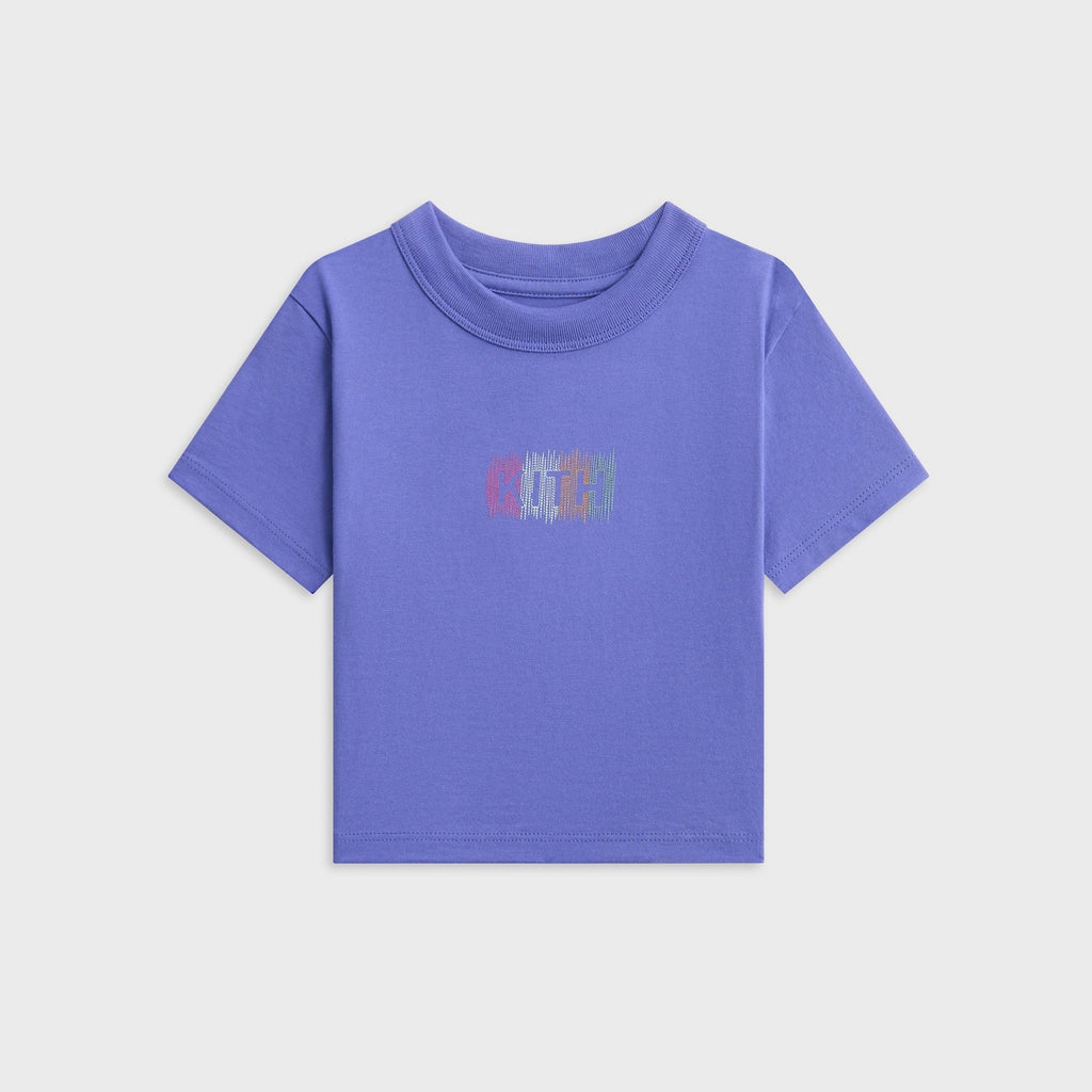 Kith Kids Sketched Classic Logo Mulberry II Tee - Iolite - PH
