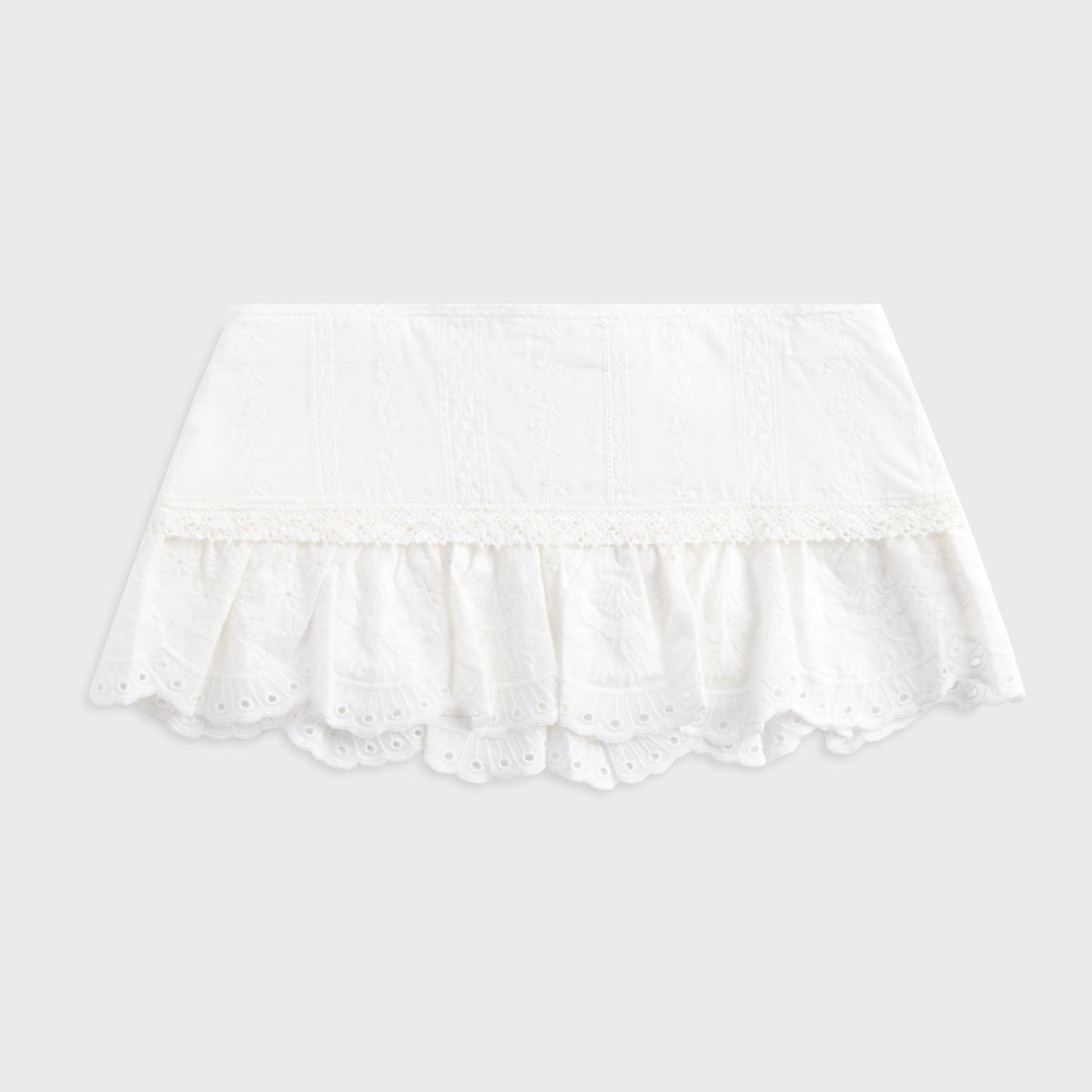 GUIZIO Aylin Mini Skirt - White
