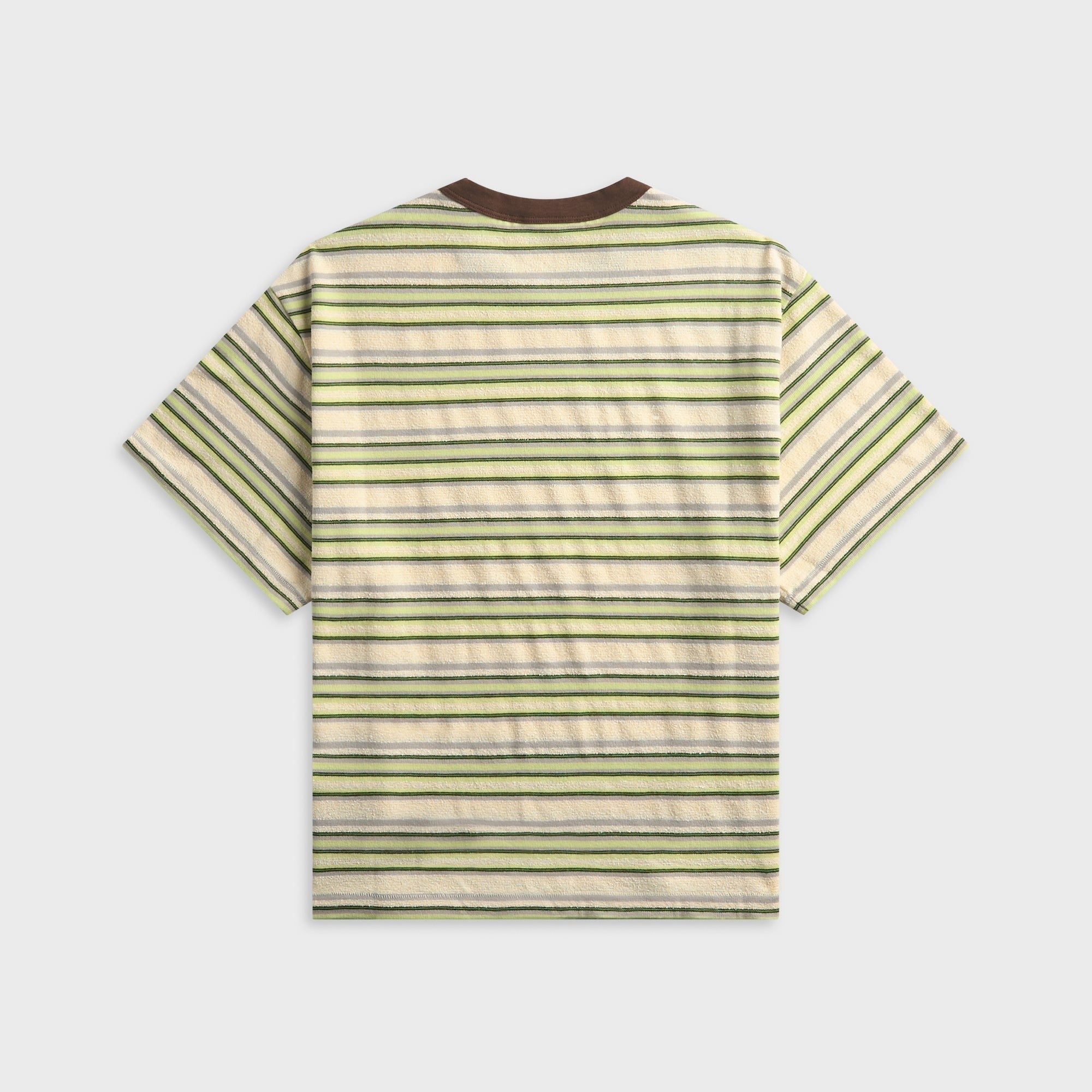 Brain Dead Looped Stripe Tee - Green / Multi