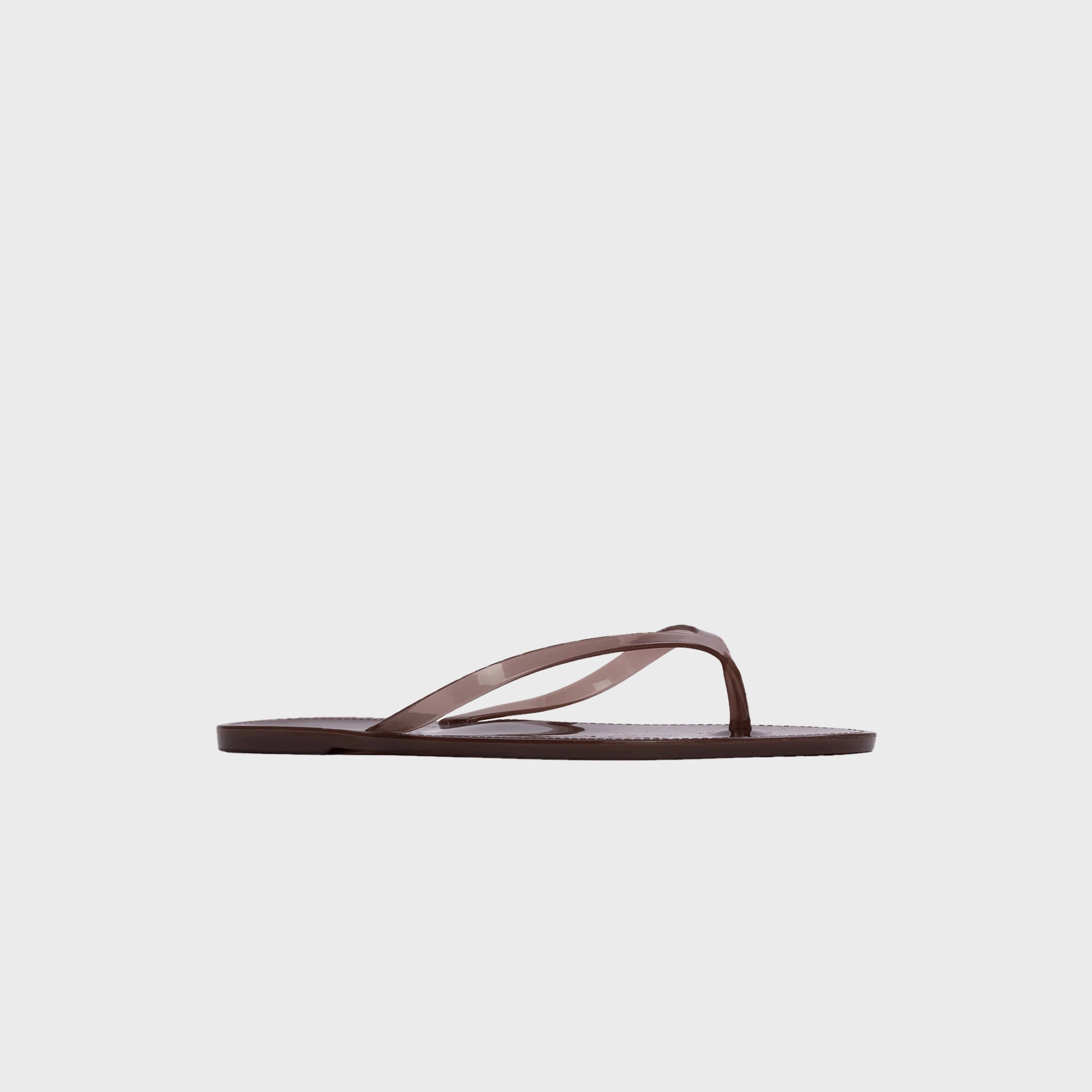 Black Suede Studio Crystal Sandal - Chestnut PVC