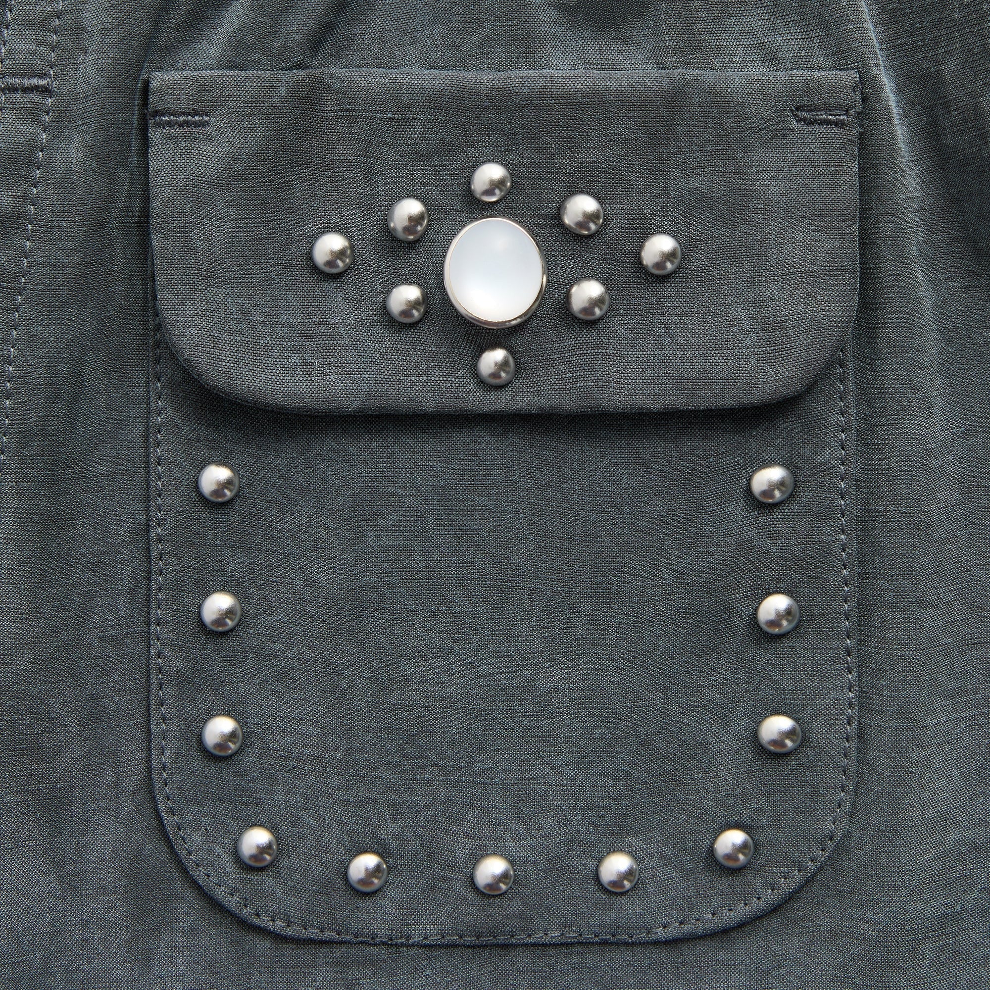 &Kin Cupro Linen Kellen Short - Somber