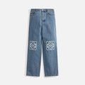 Loewe Anagram Baggy Trousers - Mid Blue Denim
