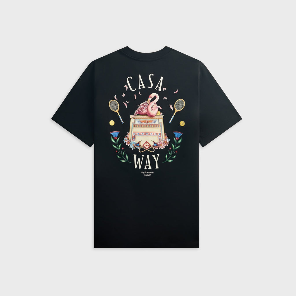 Casablanca Casa Way Short Sleeve Tee - Black