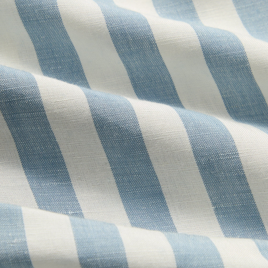 Kith Spun Silk Linen Stripe Kellen Short - Light Indigo