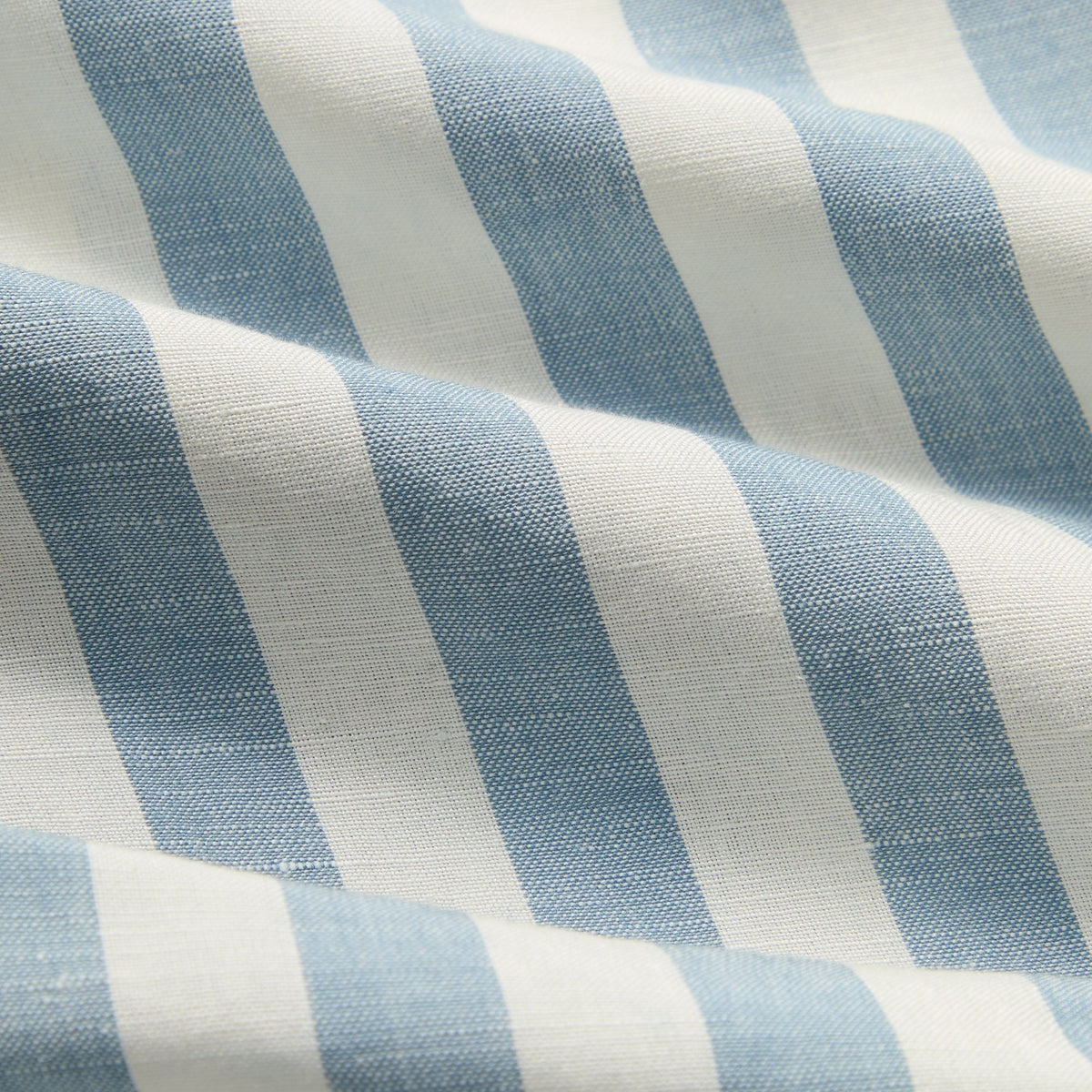Kith Spun Silk Linen Stripe Kellen Short - Light Indigo