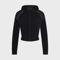 NikeSKIMS Stretch Knit Shrunken Zip Hoodie - Obsidian