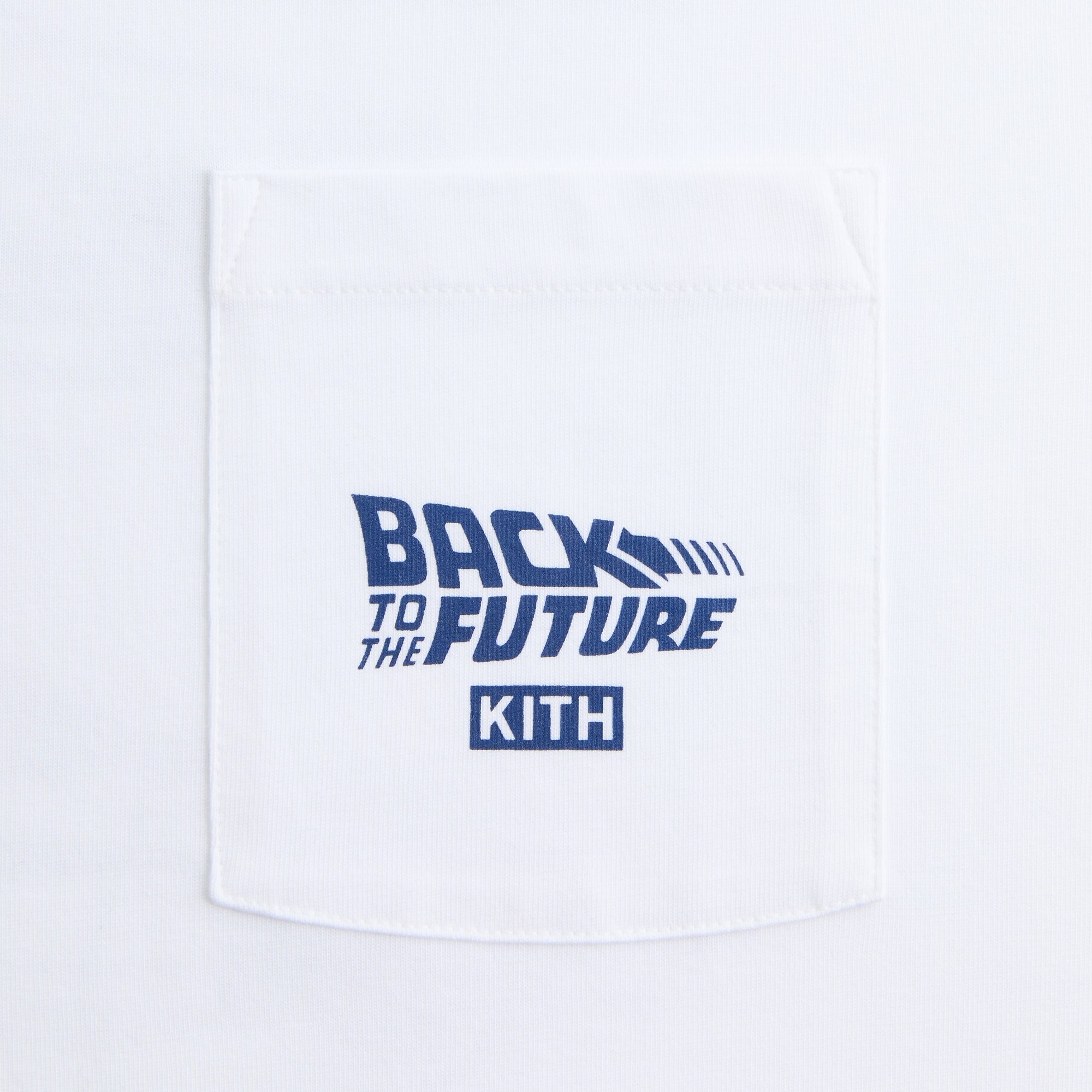 Kith for Back to the Future Blueprint Standard Crispy Pocket Tee - White