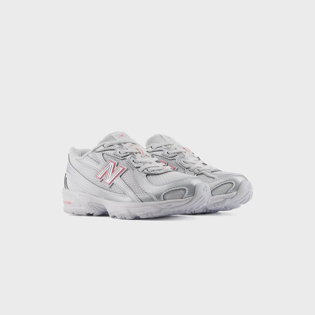 New Balance PS 740 Bungee Lace - Silver Metallic / Signal Pink