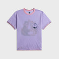 Adrian Cashmere Symbiosis Tee - Purple