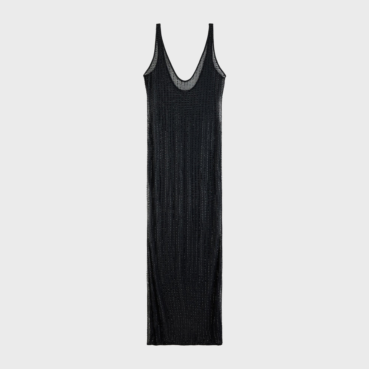 Venuja Crystal Maxi Dress - Black