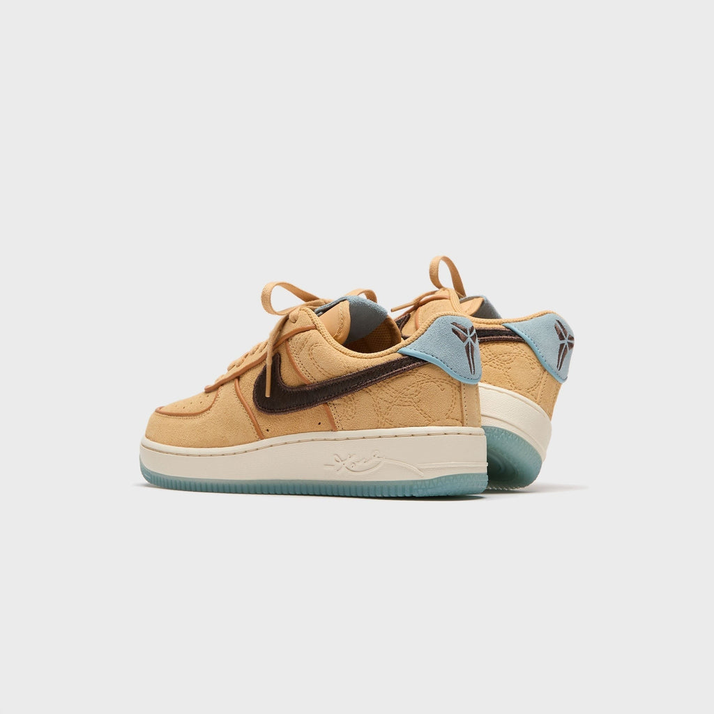 Nike x Kobe Bryant Air Force 1 Low Protro - Twine / Baroque Brown / Flax / Light Cream / Ocean Cube / Metallic Dark Grey