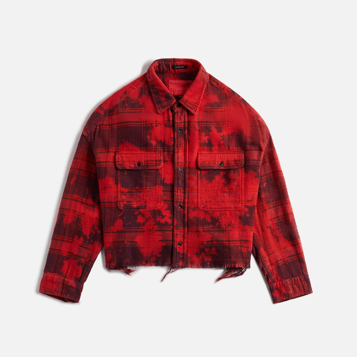 R13 Cropped Workshirt - Dusk Red