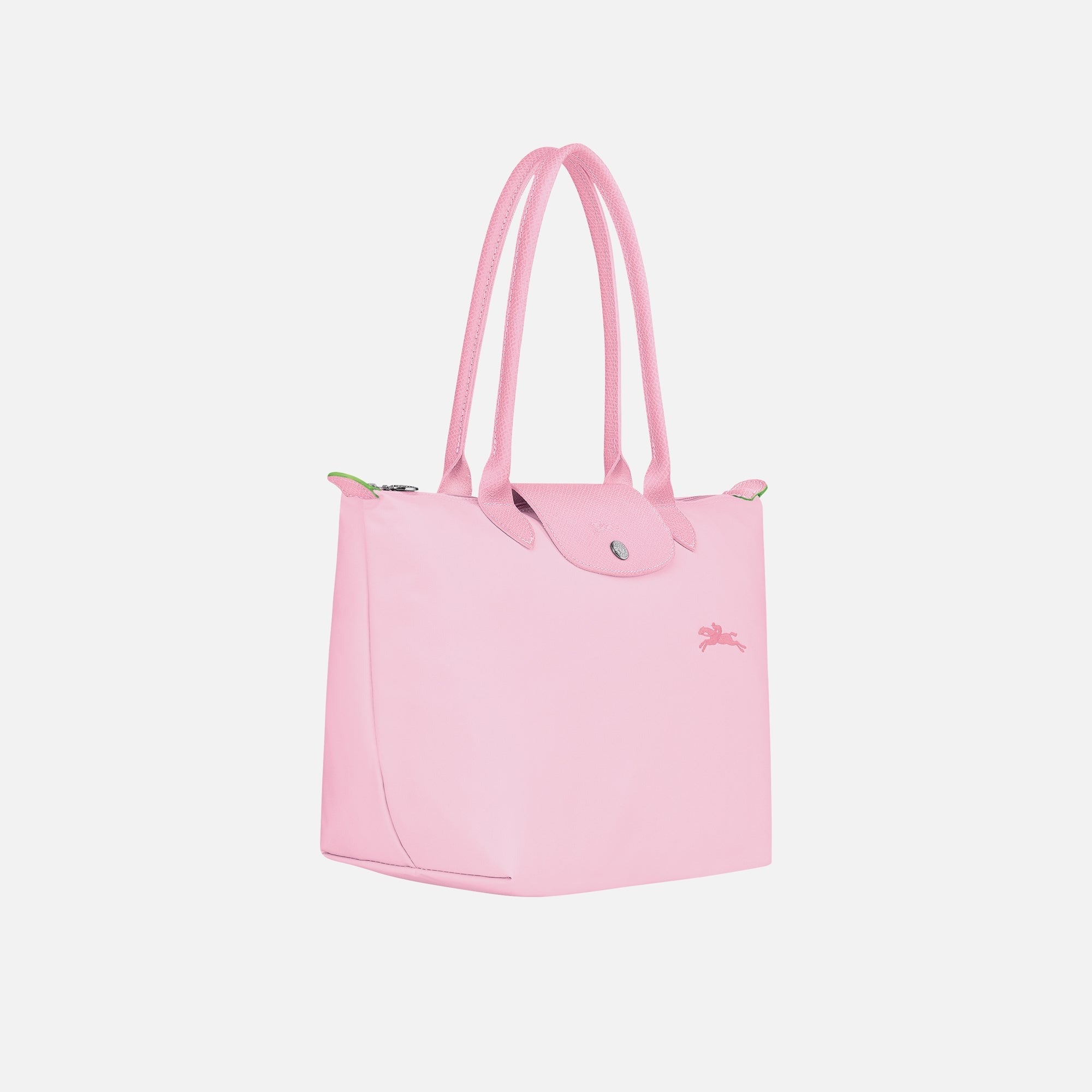 Longchamp Le Pliage Green Small Shoulder Tote - Pink