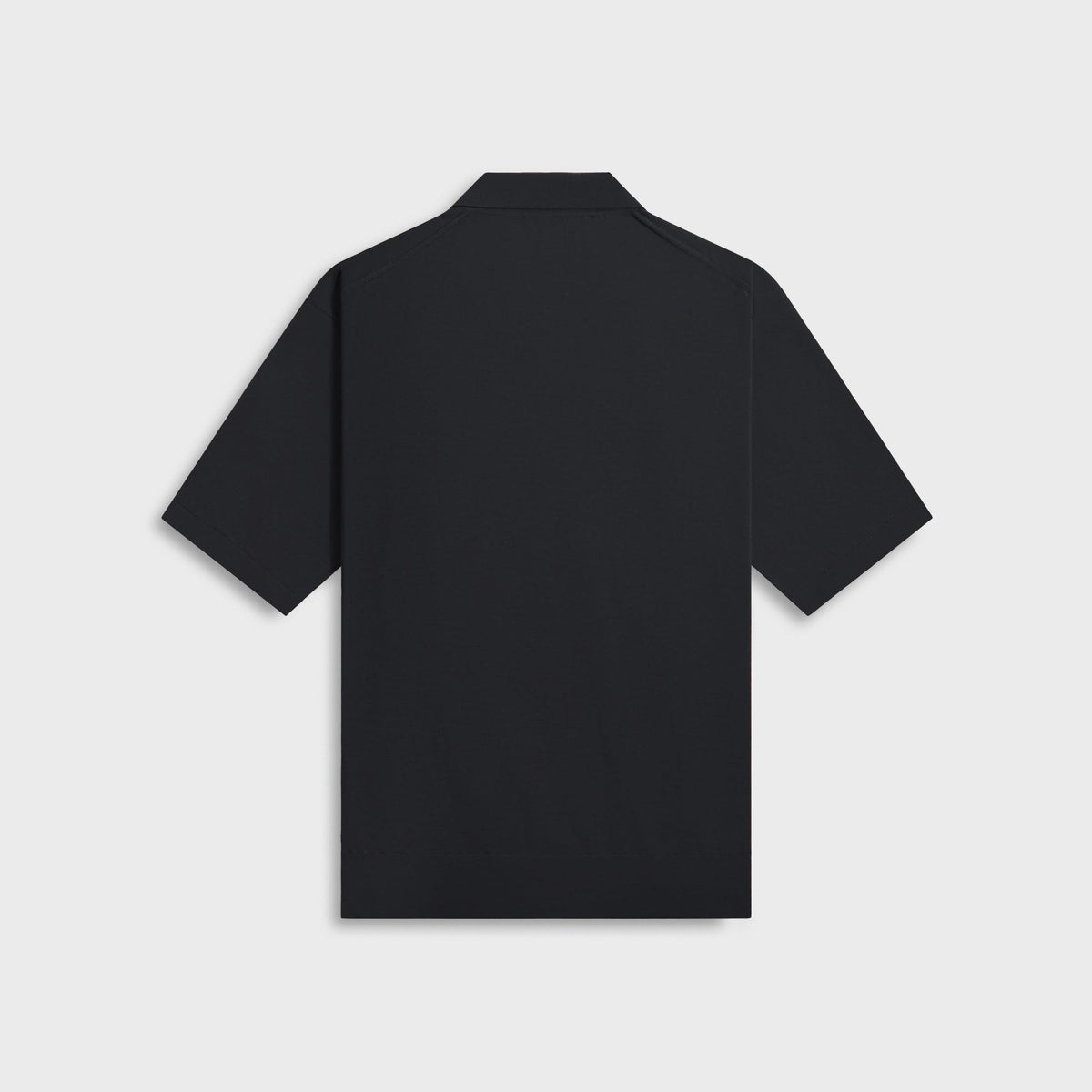 Auralee Super High Gauge Cotton Knit Polo - Dark Navy