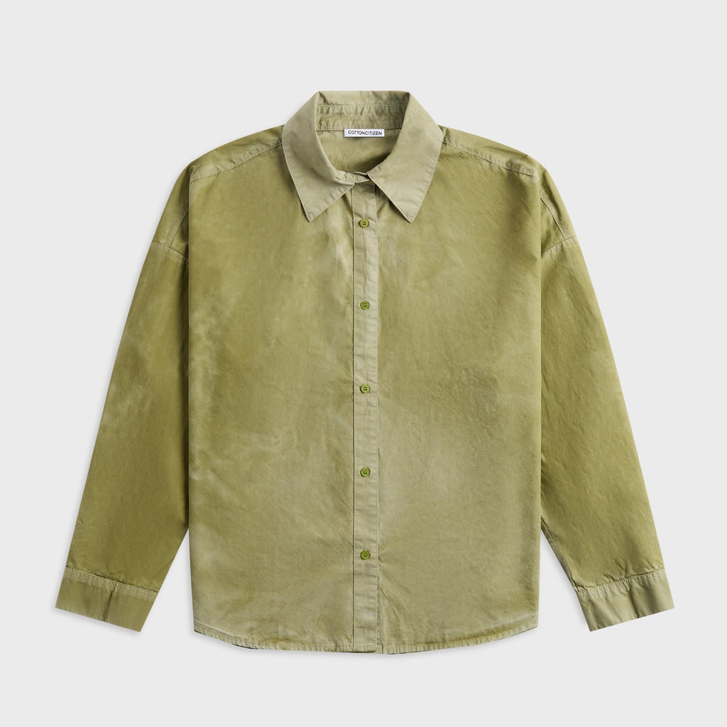 Cotton Citizen Santorini Buttondown - Vintage Honeydew