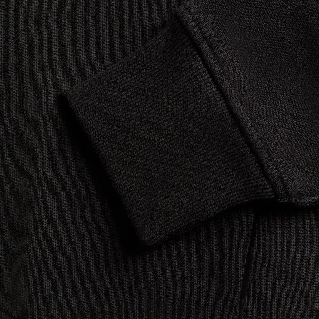 Entire Studios Lightweight Cropped Zip-Up Hoodie - Black