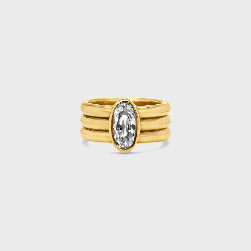 Heaven Mayhem Vivi Ring - Gold / White