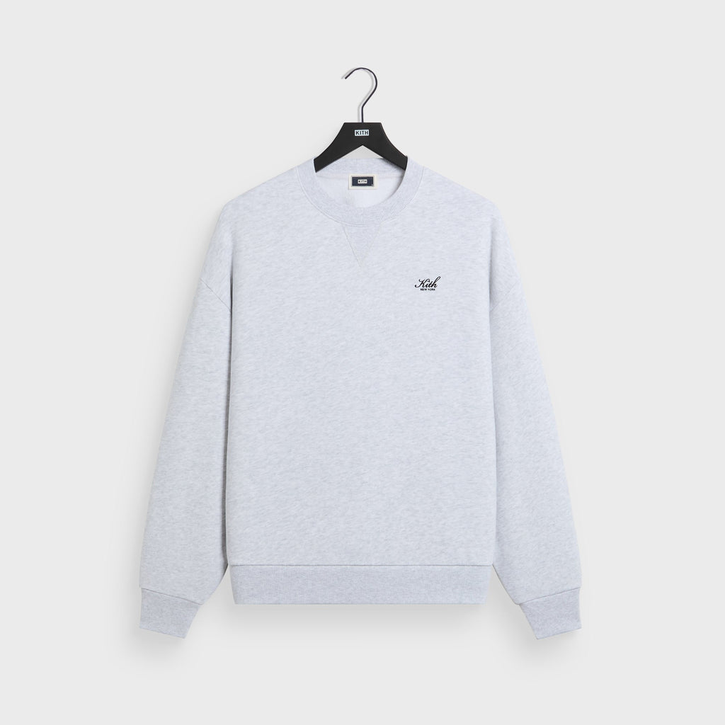 Kith Nelson Crewneck - Light Heather Grey