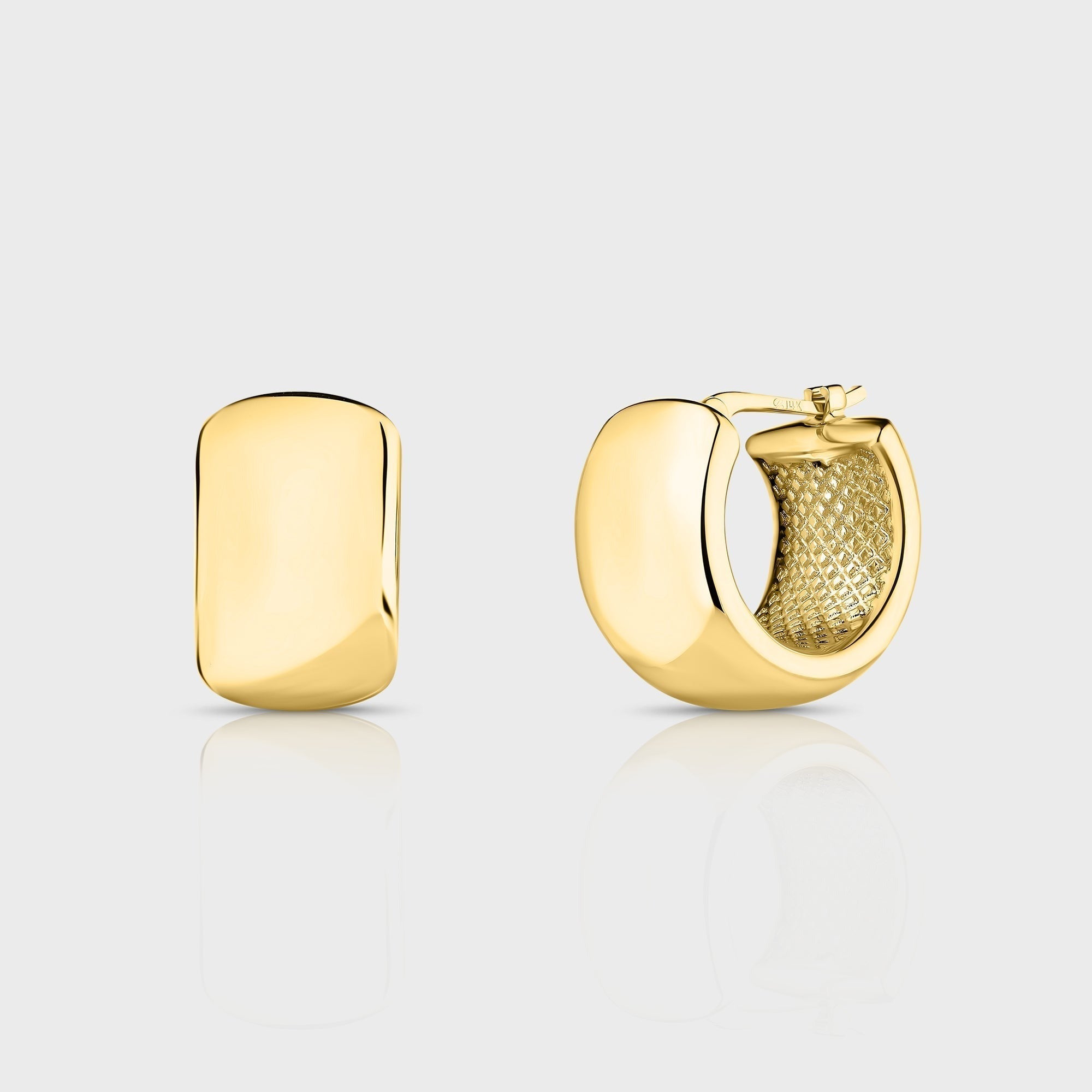 Isa Grutman Chunky Hoops - Yellow Gold