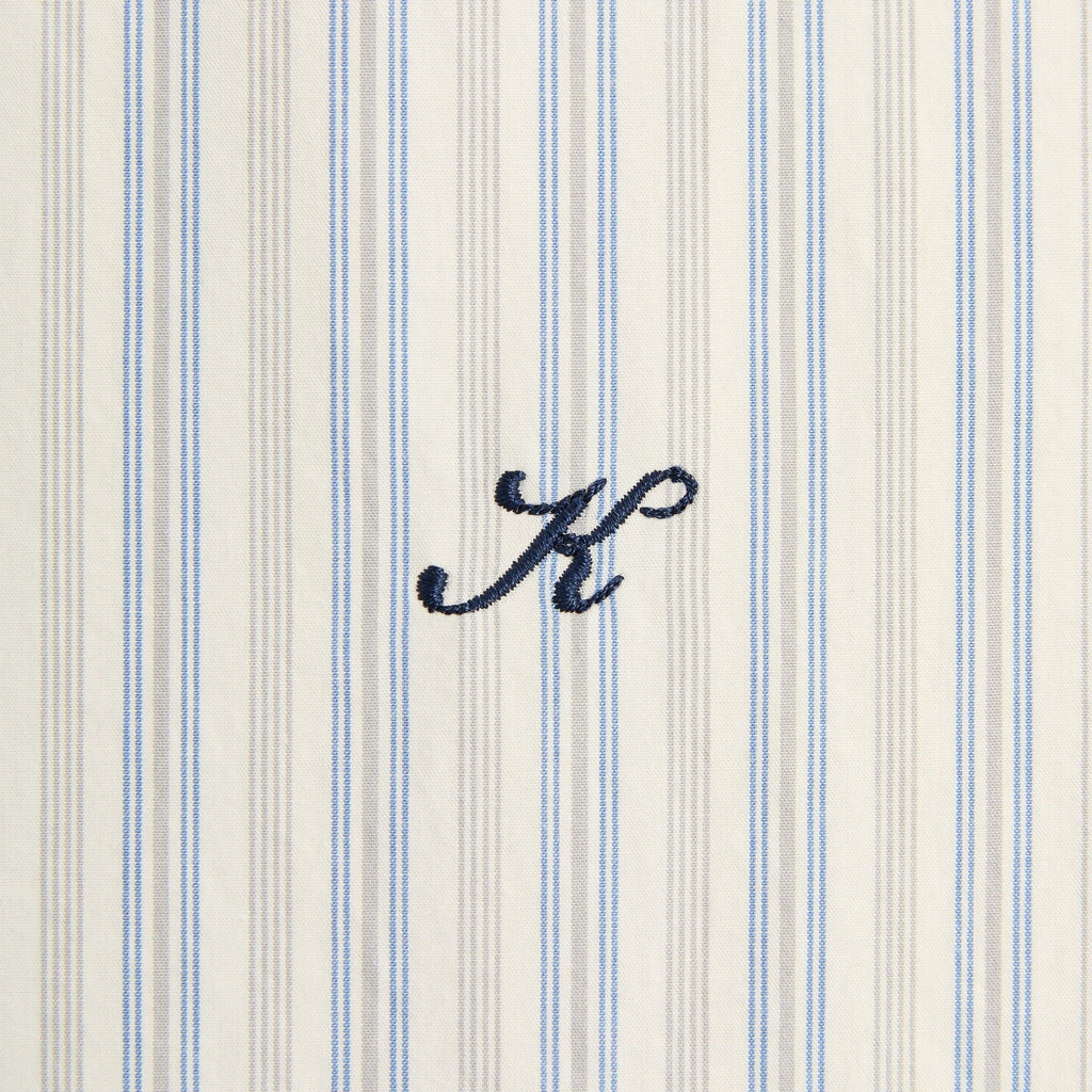 Kith Striped Poplin Georgie Shirt - Sandrift