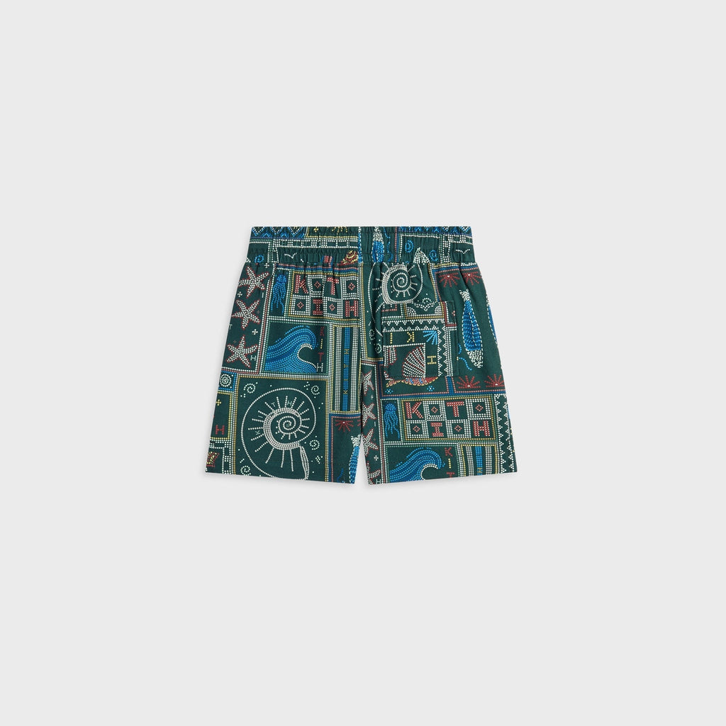 Kith Baby Beach Tile Thompson Camp Short - Stadium