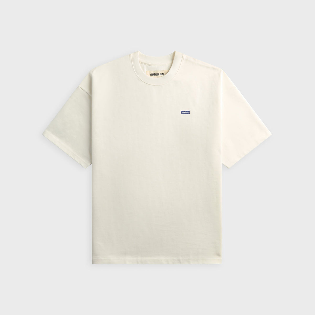 Metalwood Heavyweight Mini Metal Logo Tee - White