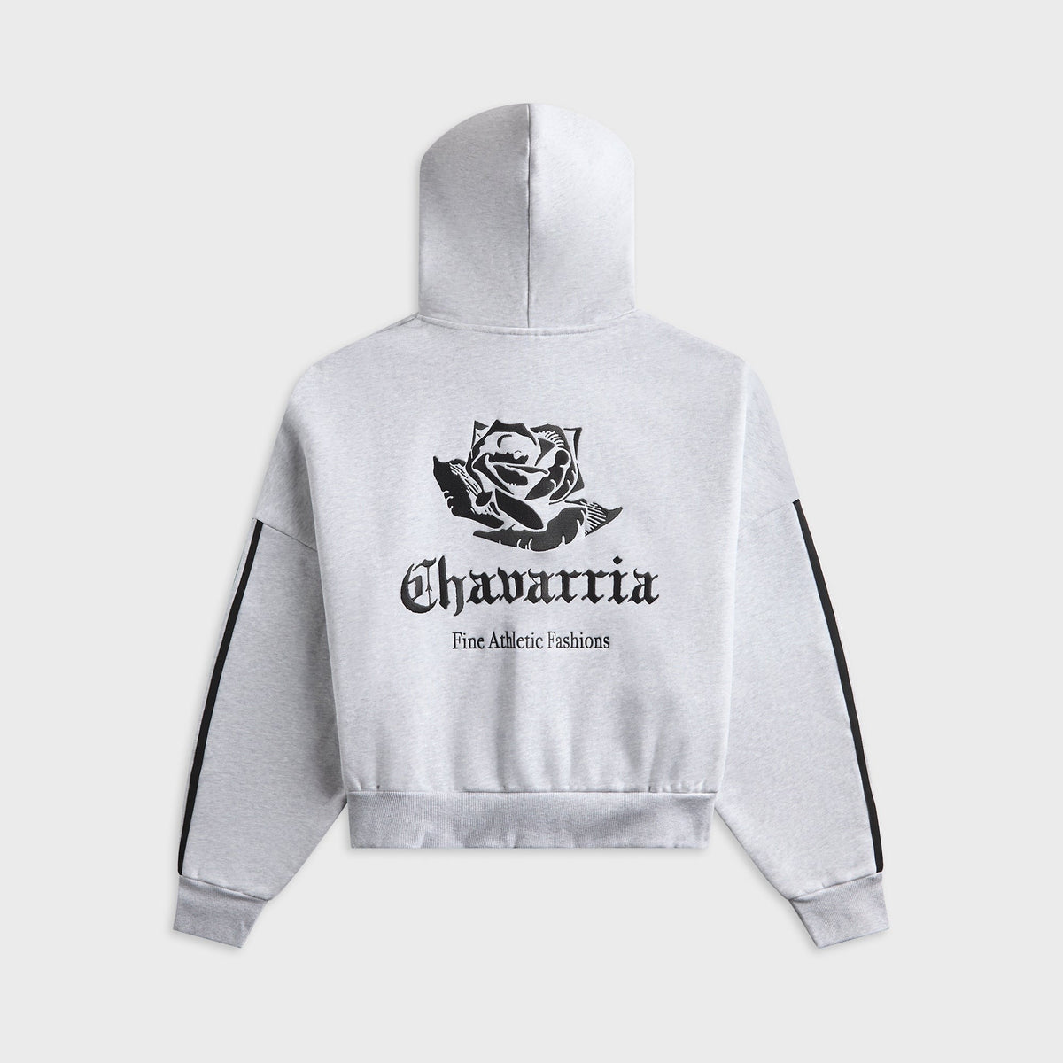adidas x Willy Chavarria Full Zip Logo Hoodie - Light Grey Heather