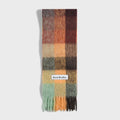 Acne Studios Vally Scarf - Taupe / Chestnut Brown / Yellow Green