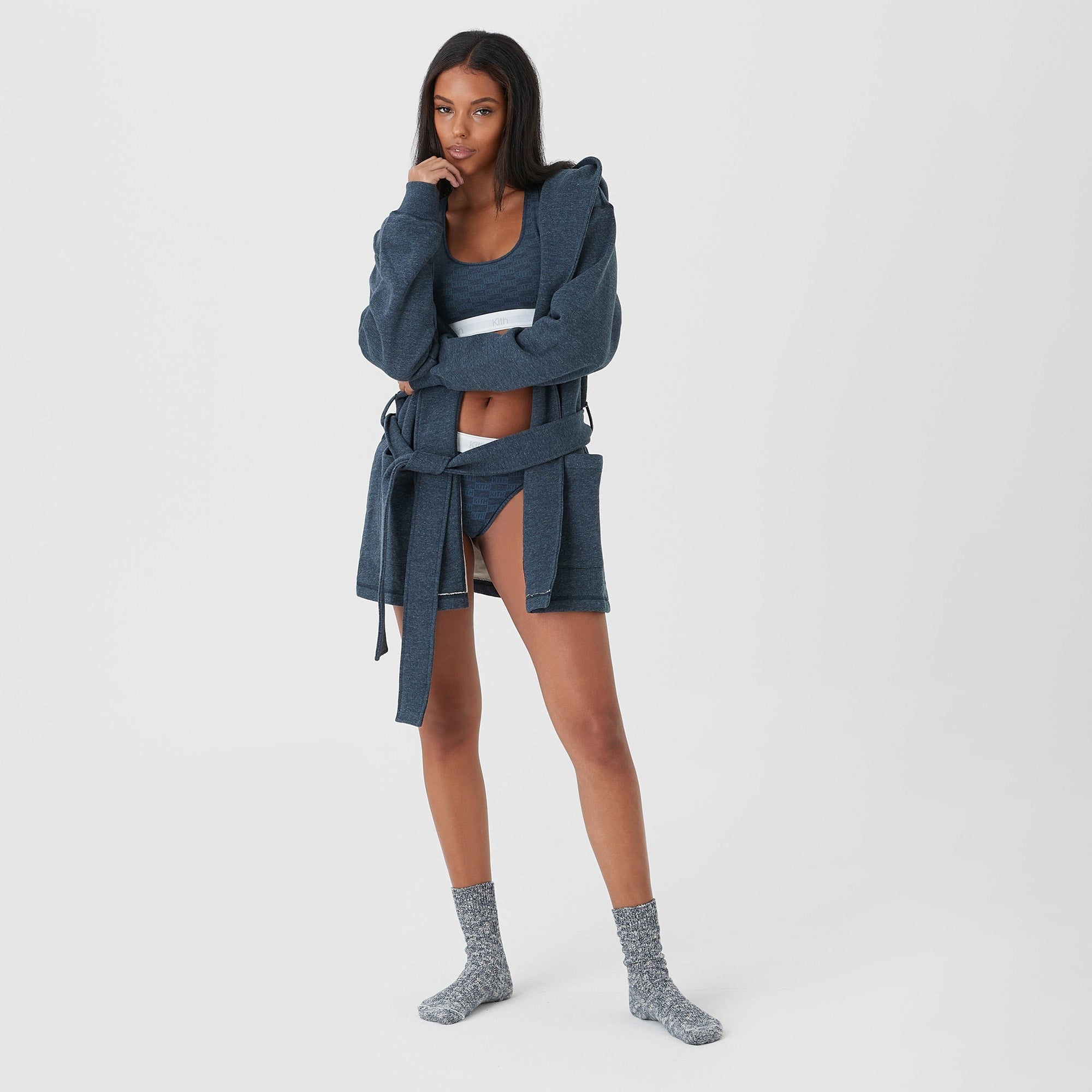 Kith Women for Calvin Klein Terry Robe - Dark Navy