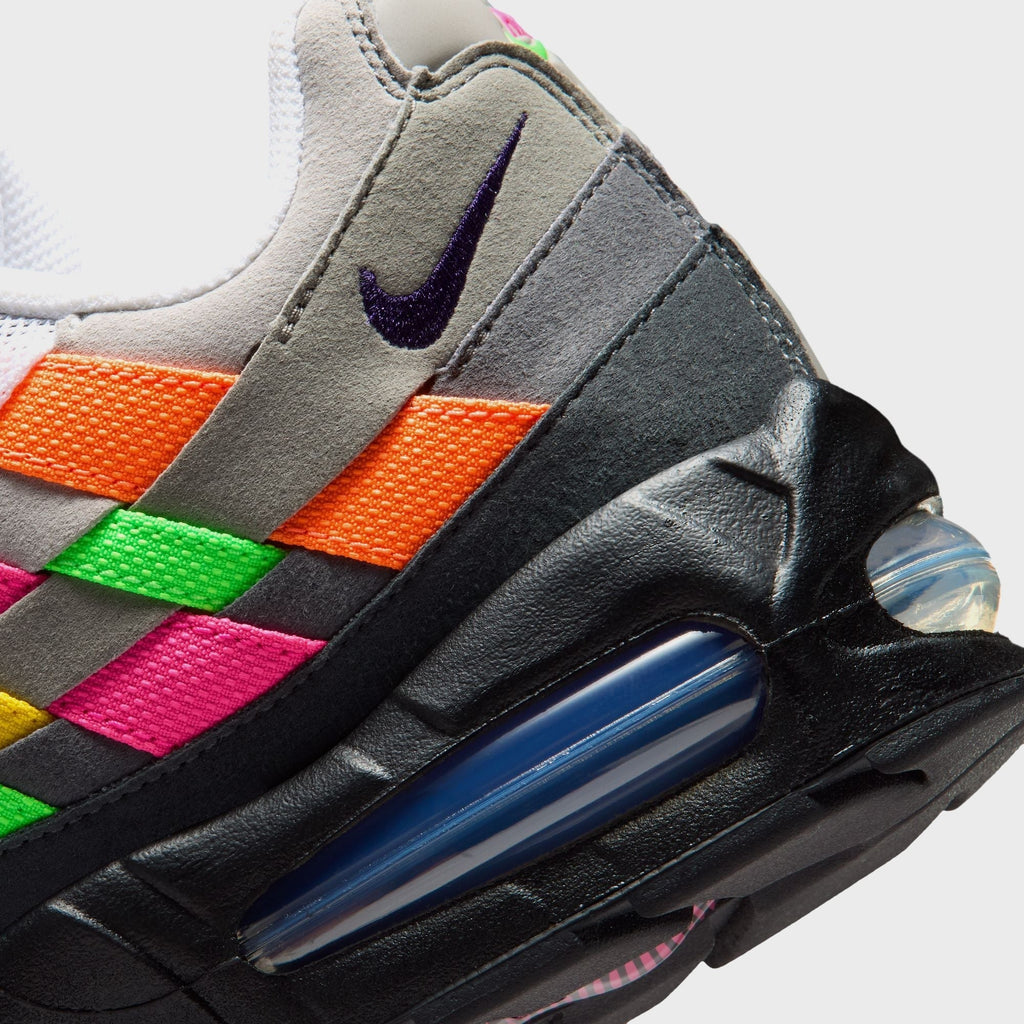 Nike Air Max 95 Big Bubble - White / Purple Dynasty / Pearl Gray / Light Charcoal