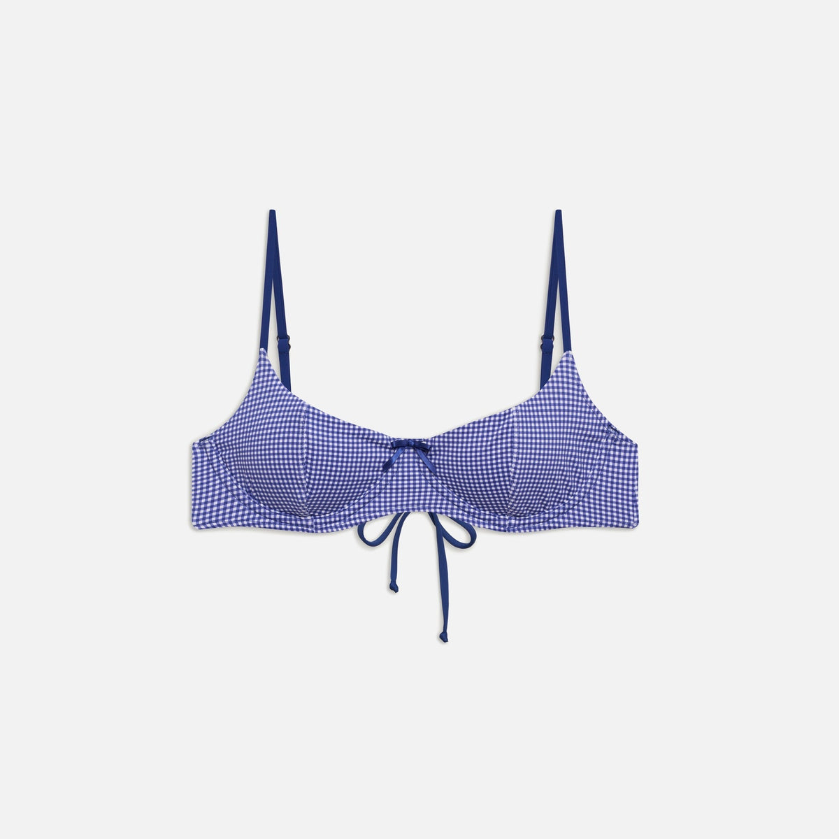 Frankies Bikinis Cola Top - Sailor Gingham