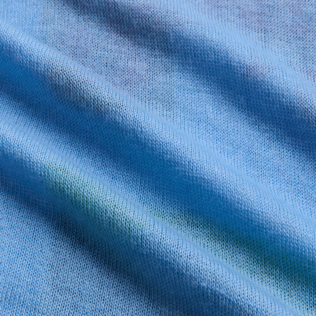 Adrian Cashmere Stadio Long Sleeve Tee - Blue