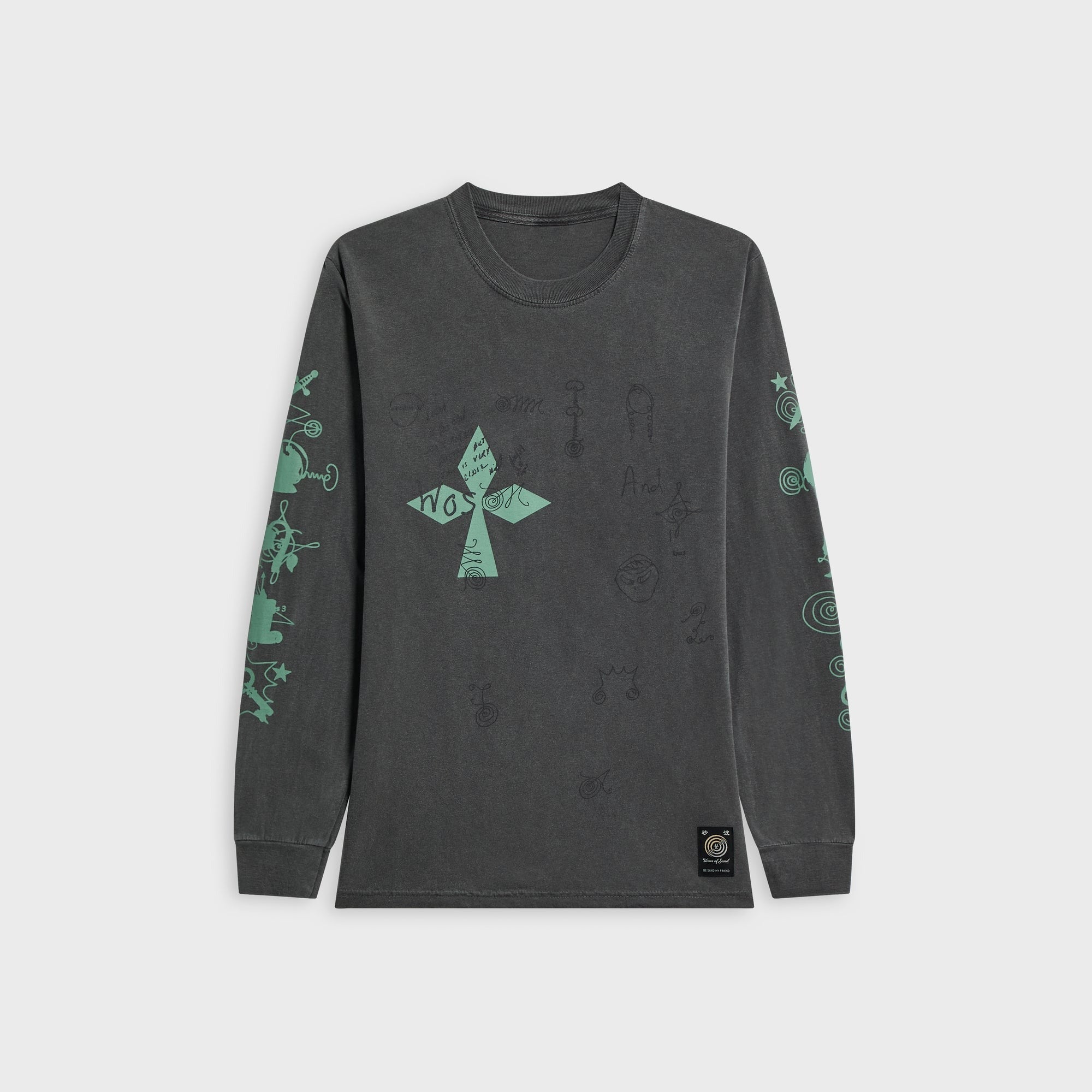 Wave of Sand x Nicola Long Sleeve Tee - Pepper