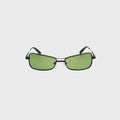 Jacquemus Statzione Sunglasses - Black / Green