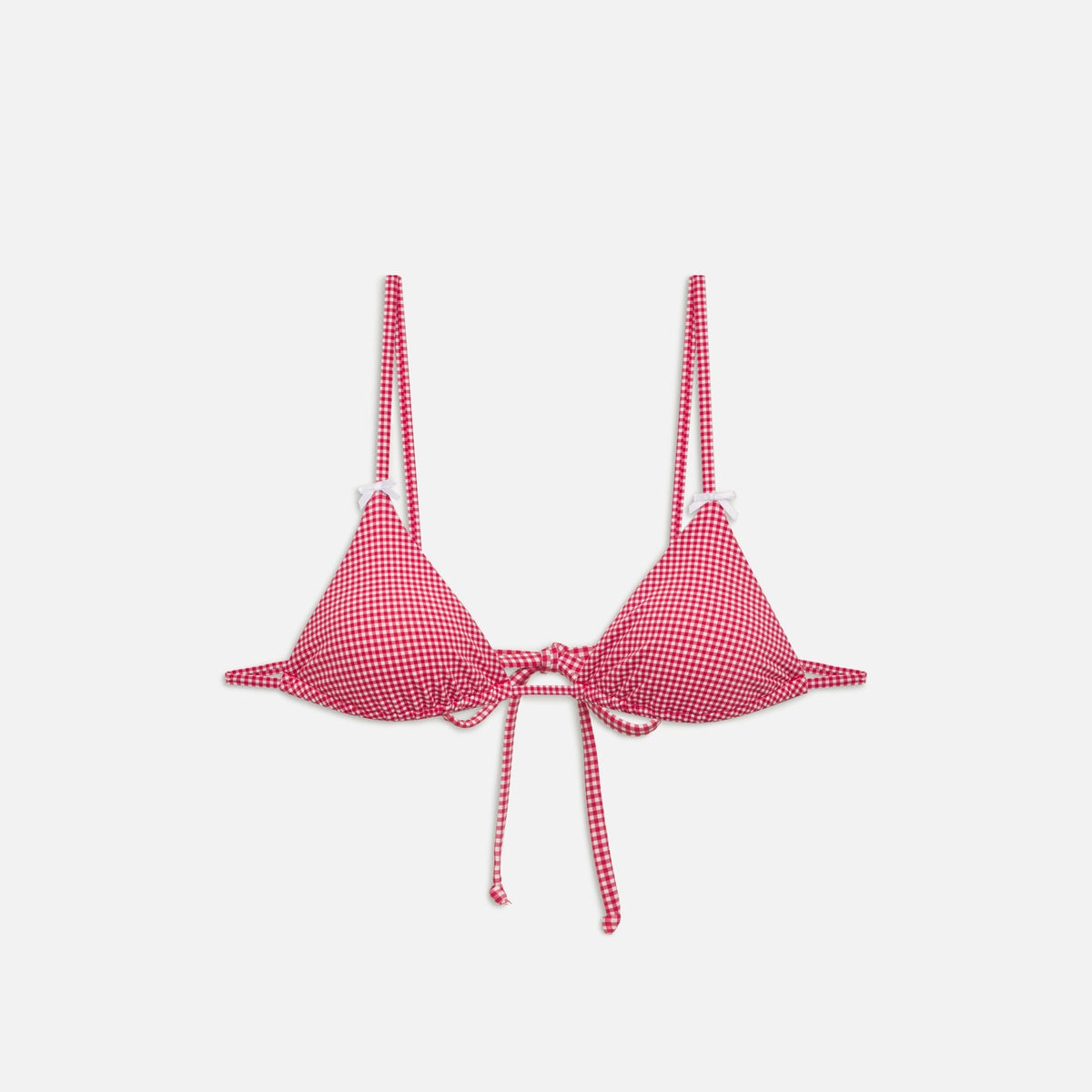 Frankies Bikinis Lumia Top - Ladybug Gingham