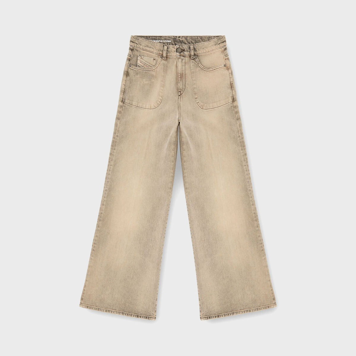 Diesel Regular Waist 1978 D-Akemi Flare Jean - Beige