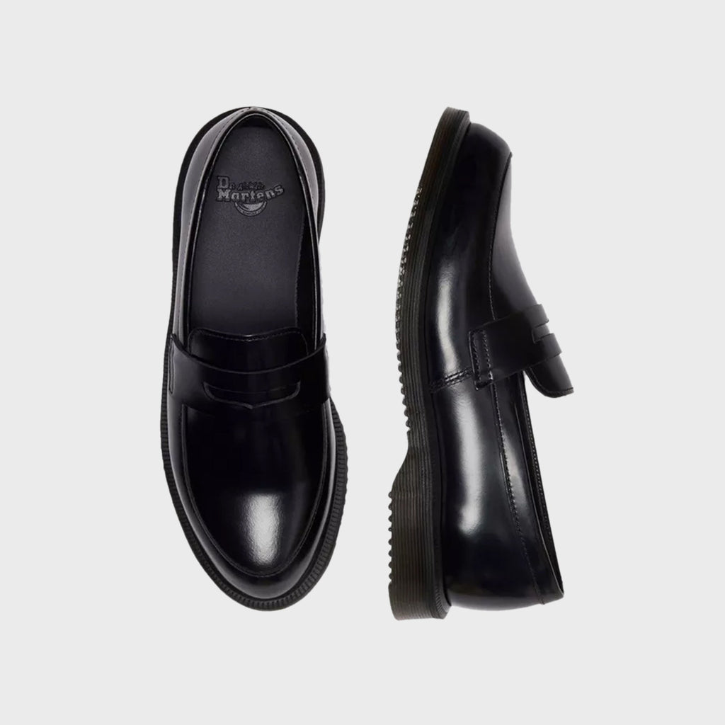 Dr. Martens WMNS Temara Polished Smooth Leather Loafers - Black