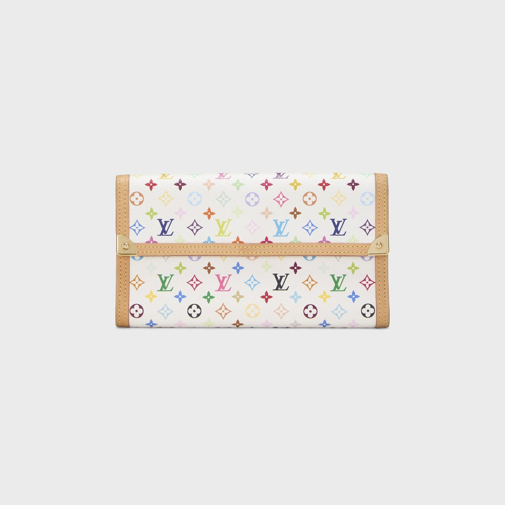 WGACA Louis Vuitton x Takashi Murakami International Wallet - White / Multi