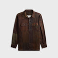 Engineered Garments Paisley PW Print Classic Shirt - Dark Brown