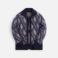 Nicholas Daley Reversible Knitted Shirt - Navy / Orange / Ecru